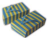 Flip Flops Pair Favor Gift Boxes Printable Color Template PDF (custom colors available solid or stripes)