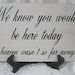 Rustic Wedding Sign Memorial We know you would be Here Today if Heaven Wasn't so Far Away