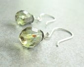 Mossy Green Sterling Silver Earrings