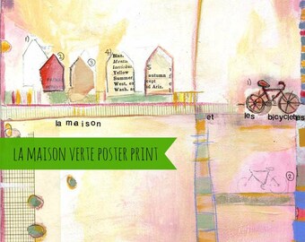 POSTER PRINT- maison verte