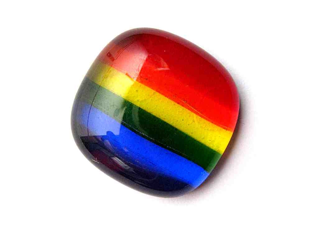 Pocket Rainbow Glass Unworry Stone 6 Color