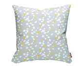 Printed Pillow Cover - 16x16in/40x40cm - KATSURA - Grey