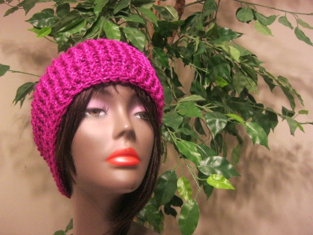 Slouchy Hat-Fuchsia