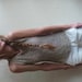 beige / Neutral cotton mix summer tank / vest