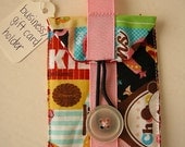 Pink Kawaii business card or gift card holder
