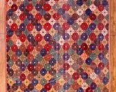 Vintage Multicolor Floral Turkish Carpet Area Rug