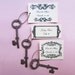 50 Hearts plus Skeleton Key Wedding Favors - Flower Seed - DIY Supplies