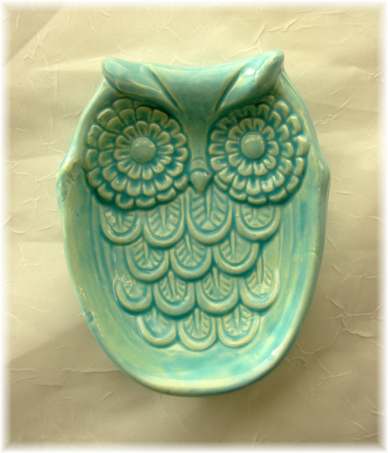 Owl Soap Dish  Sponge Dish Spoon rest  kitchen Home Decor  gift