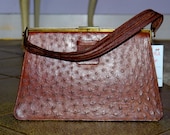 Vintage 50's Ostrich Leather Kelly bag