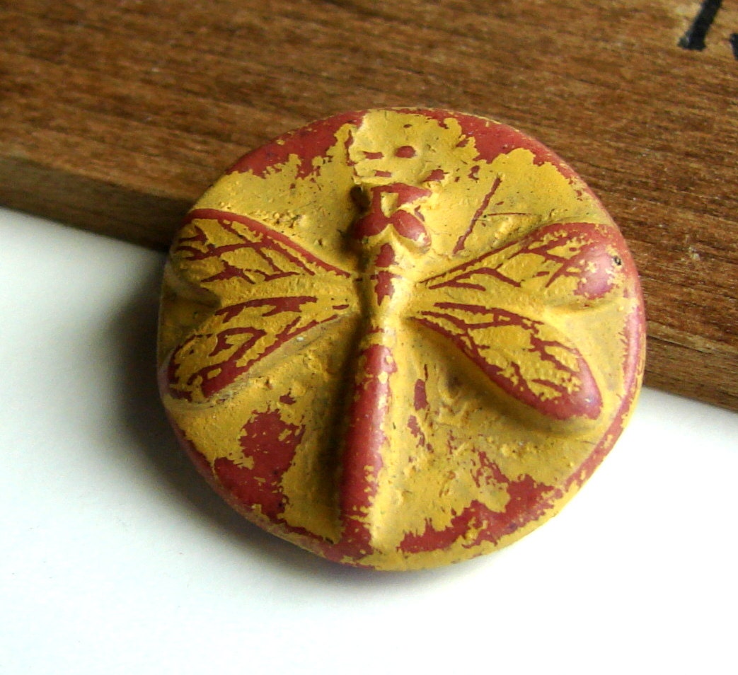 Handmade Polymer Clay Pendant - Imprint Series