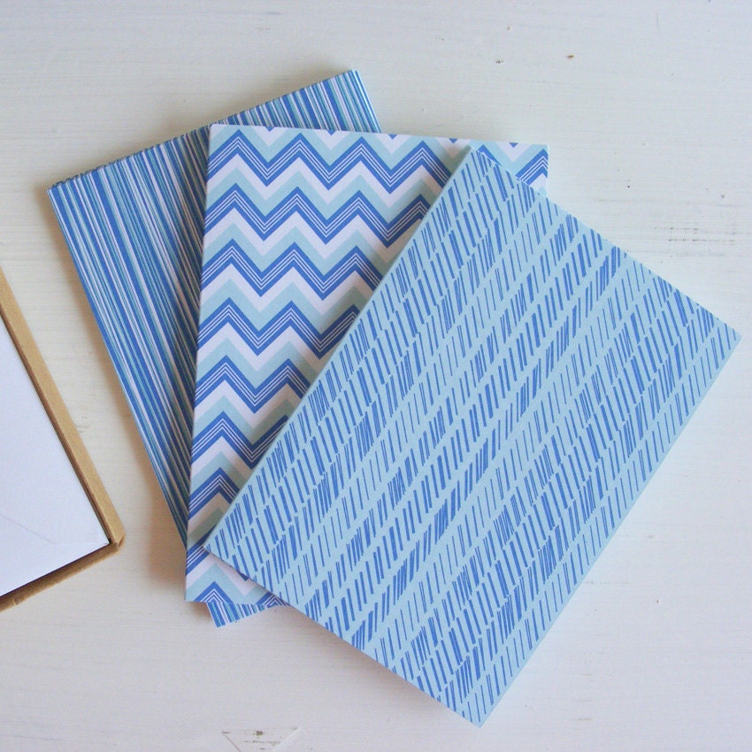 lined boxed note card set in arctic ice