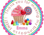 Candyland stickers, Sweet Shop Party, Oh Sweet Candy Land ,Cupcake, Candy, Lollipop, Sweet Tarts, Gumballs,Birthday, Children, Labels,favor Il_170x135