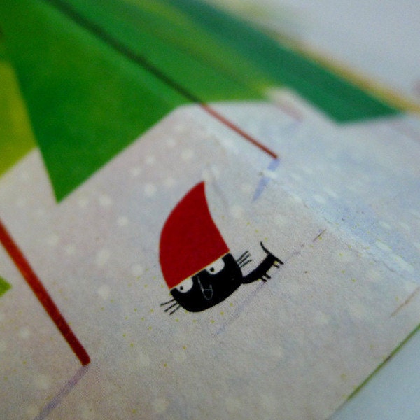 Gif, art card, that's the wolf birthday C136