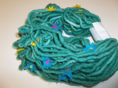 Stars in Your Eyes, Hand Dyed Art Yarn