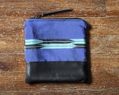 PASTEL GEOMETRIC Pouch. Chevron Clutch. Black Leather Pouch. Arrow Clutch.
