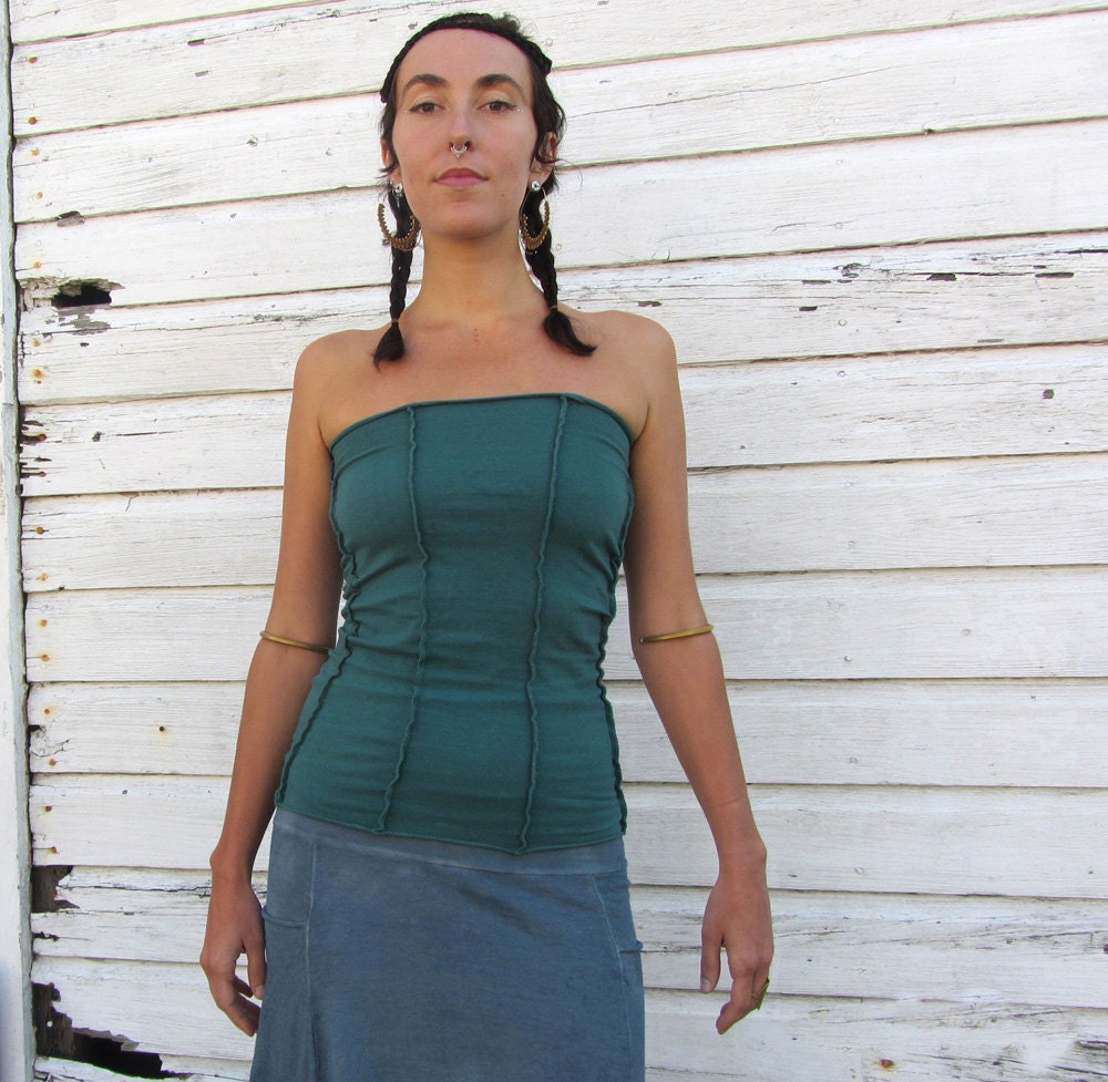 The Corset Tube Top (stretchy hemp/cotton blend)