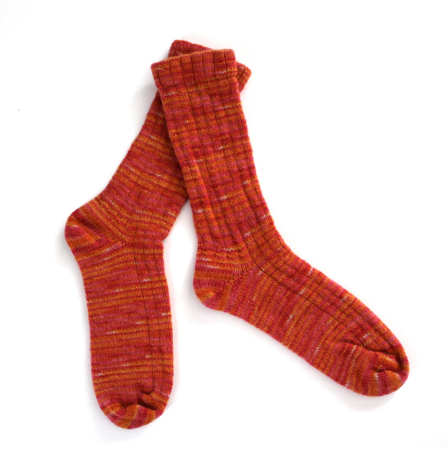 Handmade Wool Socks 792 --  Size Women 11-13 or Men 9-11