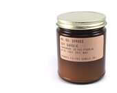 no. 5: spruce - 8 oz soy wax candle - apothecary style jar - perfect scent for men - man's candle - burns for about 40 hours