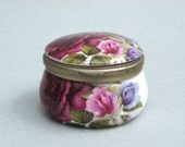 Ayshford Trinket Box - Staffordshire England - Roses