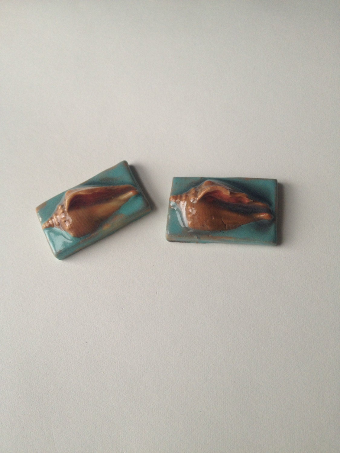 Porcelain Mosaic Tile High Relief Key West Conch Shell