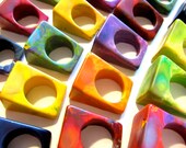 Crayon Ring-Recycled Rainbow Crayons - Set of 4 Recycled Crayons