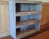 FarmHouse Bookcase. Wooden Shelf Shelf Cottage Decor. Recycled Wood Furniture. Wooden Furnishings. Eco Furniture .. Its Green:)