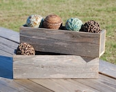2 Table Boxes Wood Box Wedding Reception Decor Rustic Flower Center Piece for Table Arrangement Woodlands Vase Setting  Parties