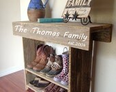 Farmhouse Entry Table Rustic Furniture Country Farm House Table 36x13x30 Console Table Wall Table LAST NAME Established Date WEDDING Gift