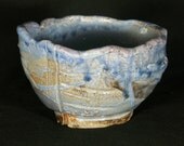 Wood Fired Blue Shino Macha Chawan Teabowl
