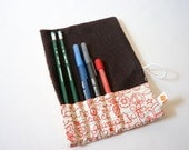 ON SALE Convertible Crayon / Pencil Roll -- Always Peace