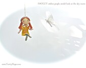 Hayley miniature ornament doll. Friend of Verity Hope