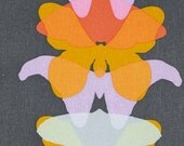 Field Study Linens - Anna Maria Horner Fabric - Ghost Wing in Dusk / Gray - Half Yard