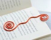 Wire Bookmarks, Colorful Bookmarks, Squiggle Bookmarks, Set of 3, Book Lover Gift, Teacher Gift, Metal Bookmarks, Blue, Orange, Lime Green