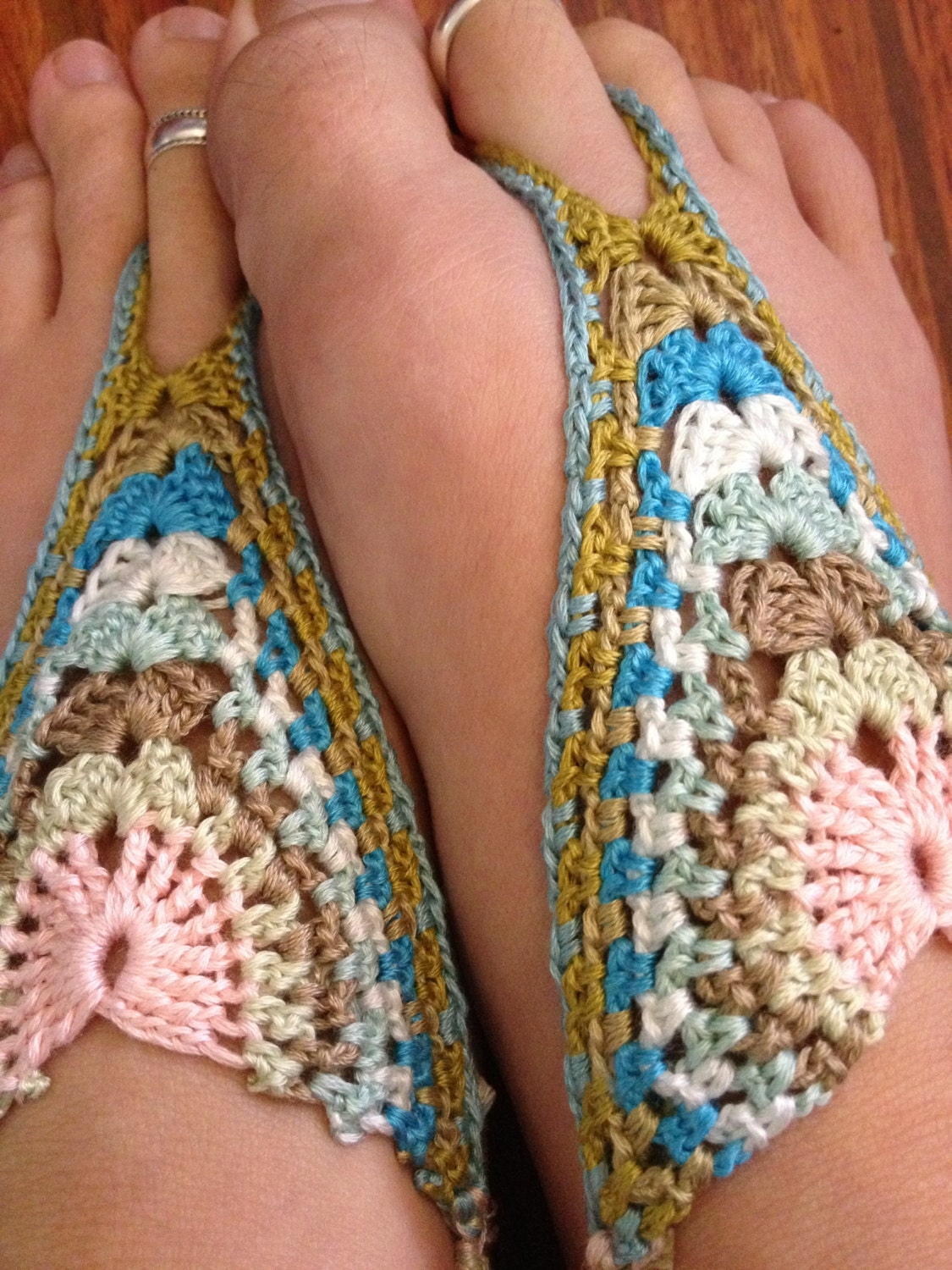 Crochet Barefoot Sandals