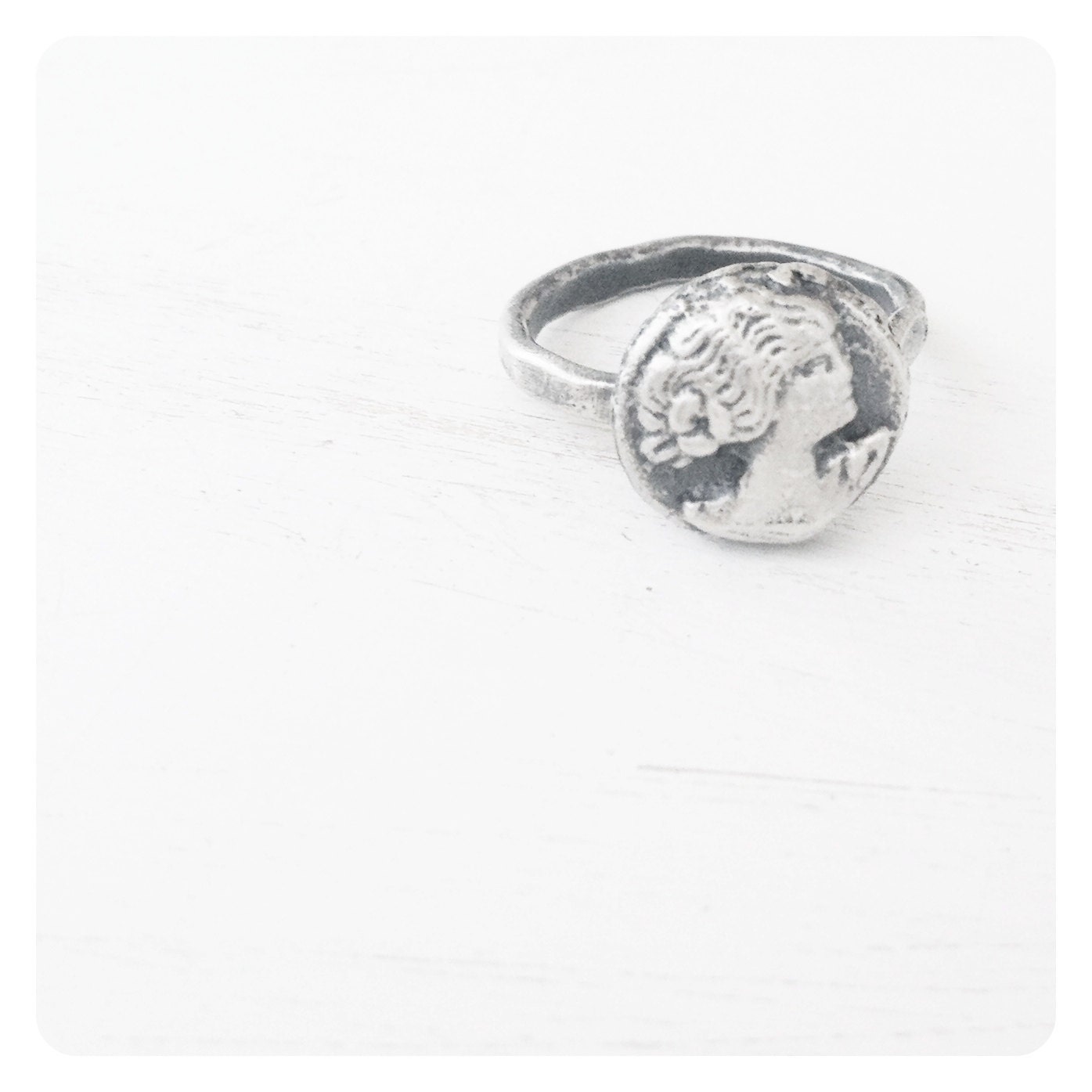 flower girl sterling ring