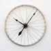 Recycled Bike Wheel clock