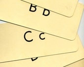 Vintage Flash Card Set  Complete Alphabet A through Z with Capital and Lowercase