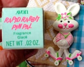 Avon Bunny on Roller Skates Pin