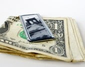 Brooklyn Bridge Black and White Money Clip