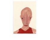 Original painting. Gouache on paper. Caravan Park Man.