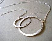 Mother and Child Necklace in Sterling Silver