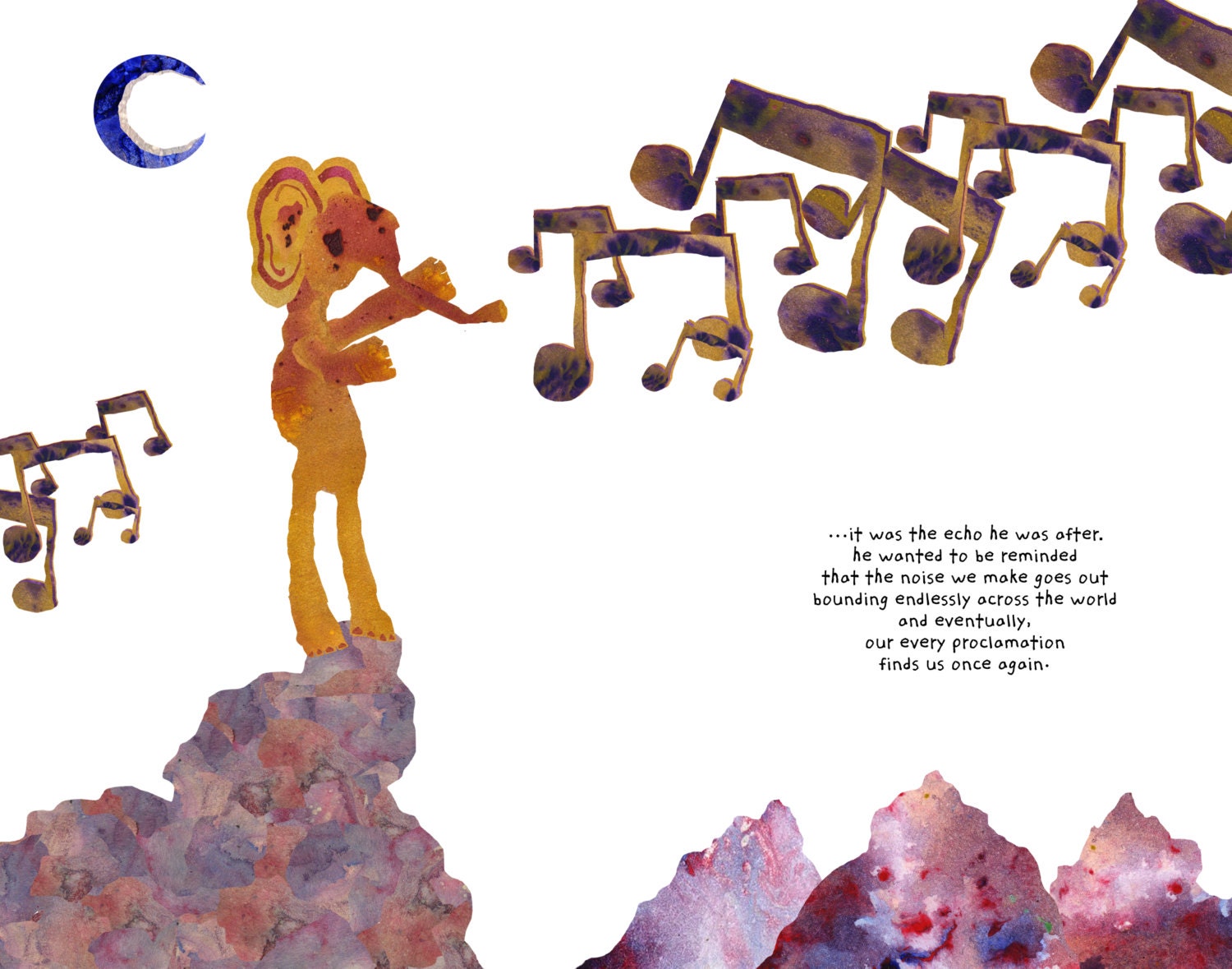 Our  Every Word Becomes an Echo 11x14 Print