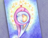 3 is a Magic Number - New Baby Family Card