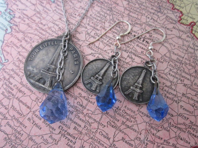 Evening in Paris Necklace and Earrings Set