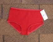 SALE /// SIze XS classic cut undies merino wool red