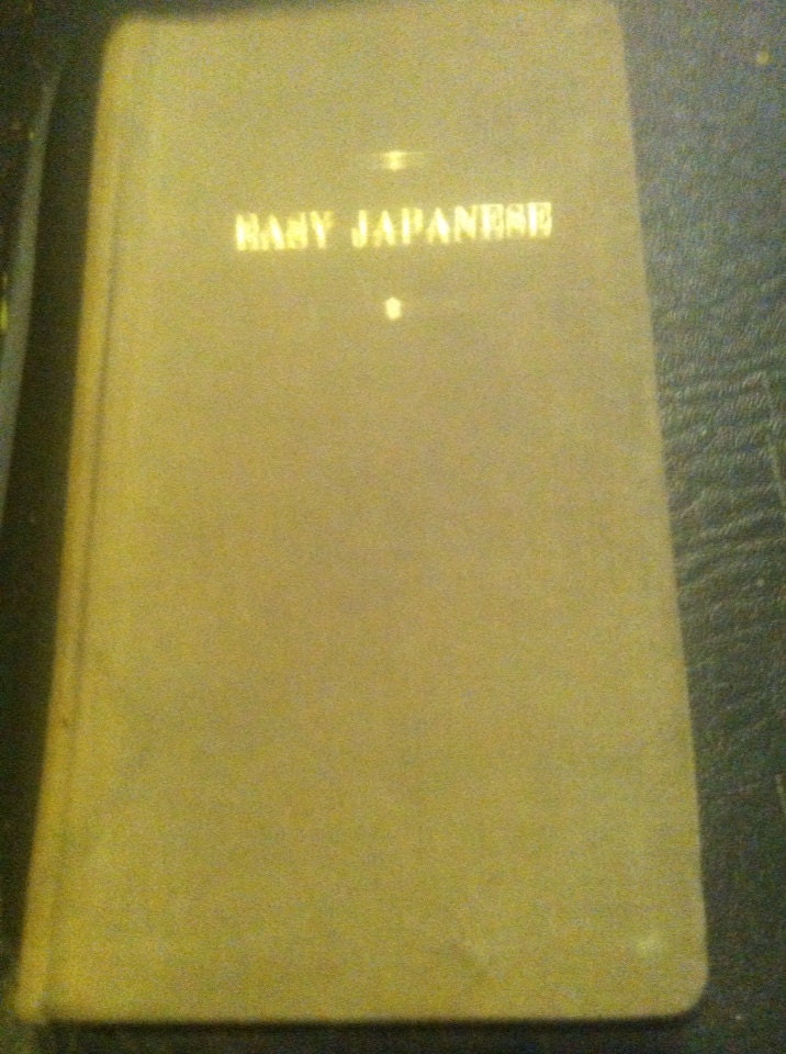 Vintage Book Easy Japanese 1957