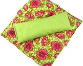 NATURAL HEATING PAD: Mid-Size Back Relief Pack Set, Hot Cold Therapy, Microwavable,Reuseable, Heat Pack, Boho Floral