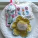 Lavender sachets, Lavender Sachet set of 3,  three Sachets,  Sachet set of 3, bird sachet, flower Sachet,  Spring Garden sachet -  No. 266