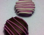 12 LAVENDER Assortment Chocolate Dipped Double Stuff Oreo Cookies - Baby, Mothers Day, Wedding, Party Favor, Shower, Christening