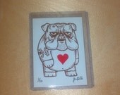 Bully Limited Edition Gocco Screenprint ACEO
